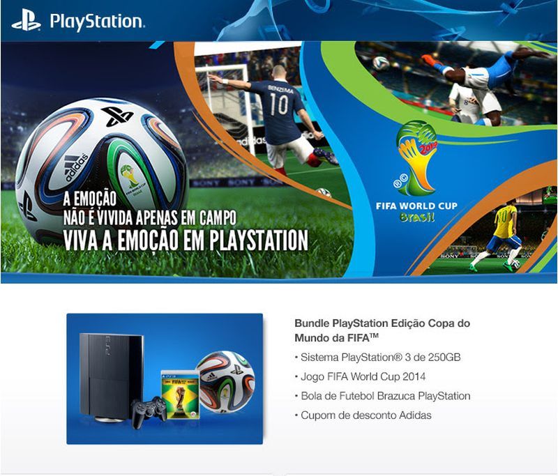 Jogo Copa do Mundo da Fifa Brasil 2014 PlayStation 3 EA em