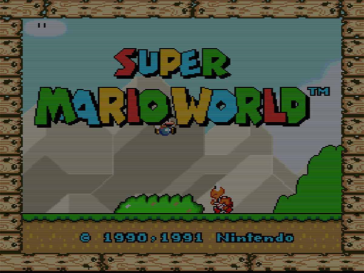 Cartucho de Super Nintendo Com 25 Jogos do Super Mario World