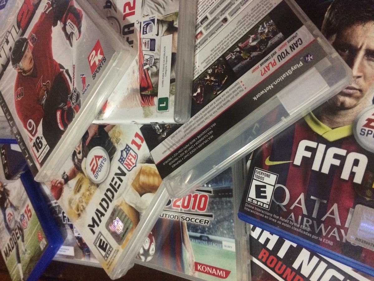 Games de esportes das franquias FIFA, PES, Madden NFL, NHL, Fight Night e F1